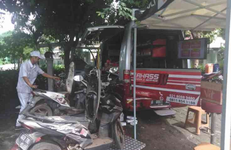 Peduli Korban Banjir, Wahana Honda Dirikan Posko Bengkel