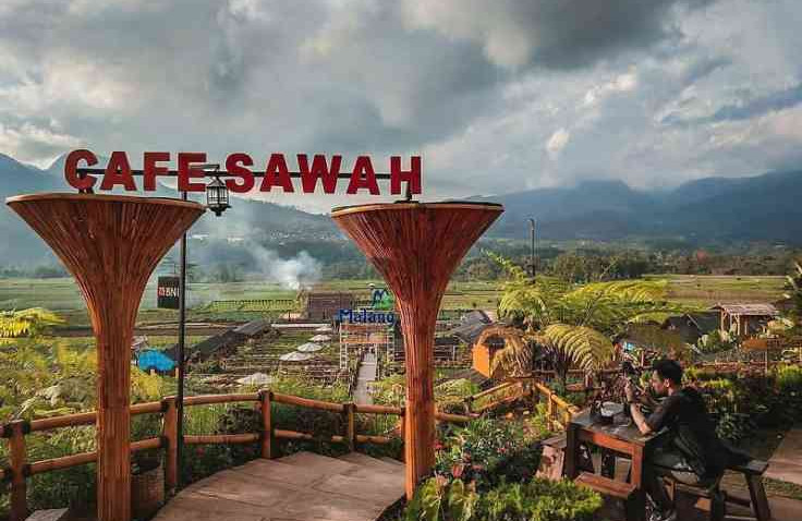 Manikmati Makanan Sambil Menikmati Pemandangan Alam di Cafe Sawah