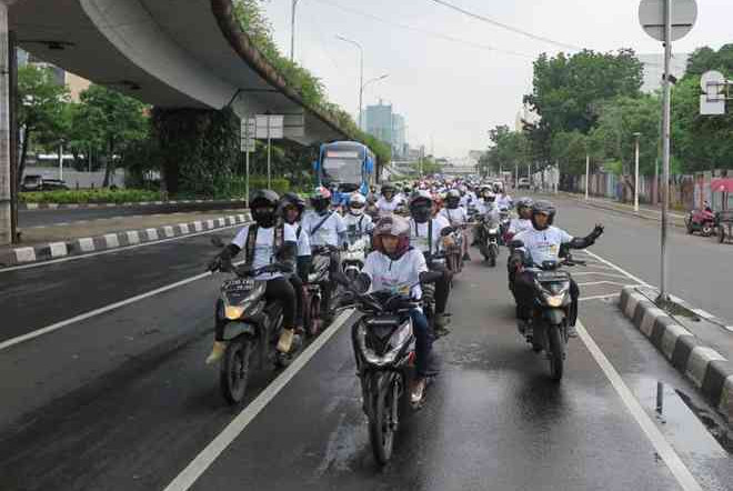 Komunitas Honda BeAT Ramaikan Jalanan Jakarta, Ada Apa ?