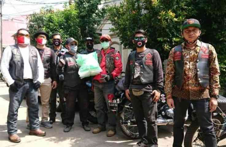 Bikers Brotherhood Jakarta Donasikan APD dan Masker di 5 Wilayah