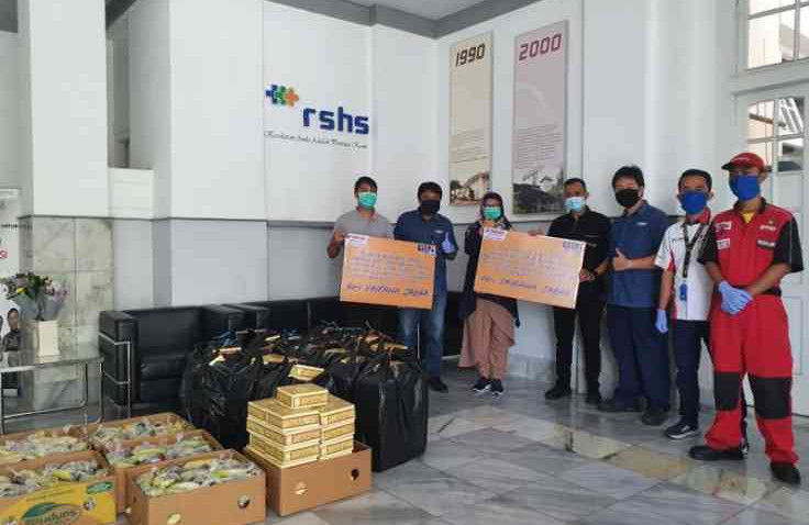 Yamaha DDS II Jawa Barat Siapkan Paket Makanan Untuk Tenaga Medis di Bandung