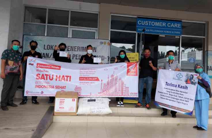 Asosiasi Honda Jakarta Sumbangkan Masker Dan Baju Medis