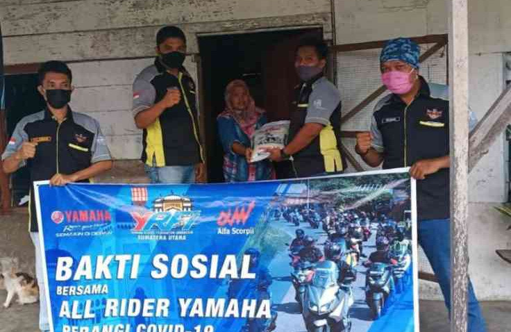 Diler Dan Komunitas Motor Yamaha Di Medan Bersatu Lawan Corona