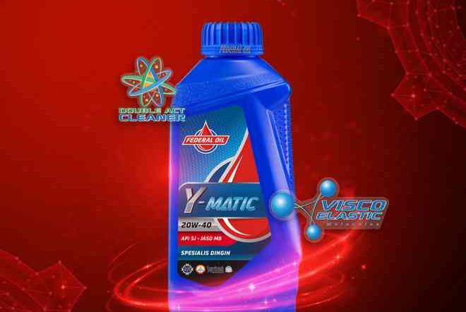 Federal Oil Y-Matic, ini Oli Untuk Yamah Mio Karburator Kamu 