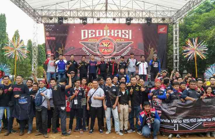 Usia 10 Tahun Paguyuban Komunitas Motor Jakarta Ini Semakin Kompak