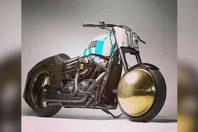 Motor Custom Unik Untuk Mendiang Maradona