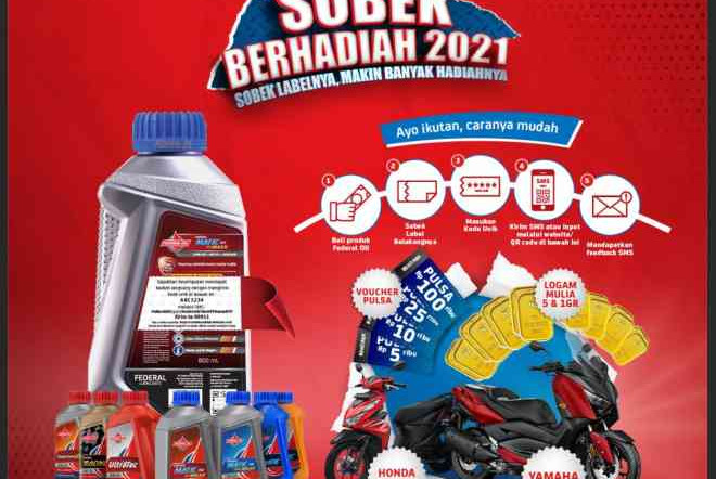 Ganti Oli Pakai Federal Matic Bisa Dapat Motor Matic 250cc