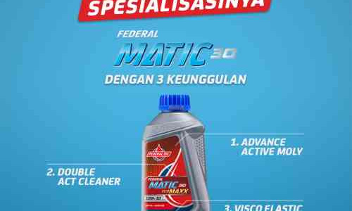 Pilihan Oli Full Synthetic Untuk Motor Matic dari Federal Oil