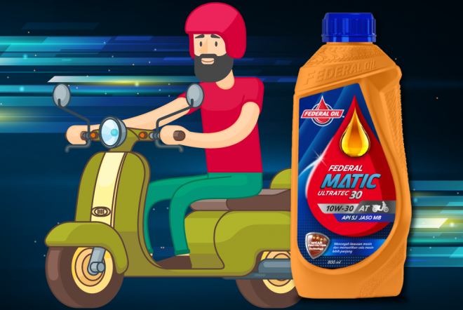 Federal Matic Ultratec 30 Bisa dipakai UntukMotor Matic Apa Saja ? Berikut ini 