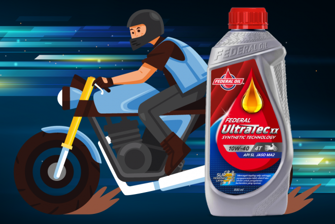 Buat Pengguna Motor Manual, Maksimalkan Kinerja Mesin Motor Kamu Dengan Memaki Oli Federal Ultratec XX