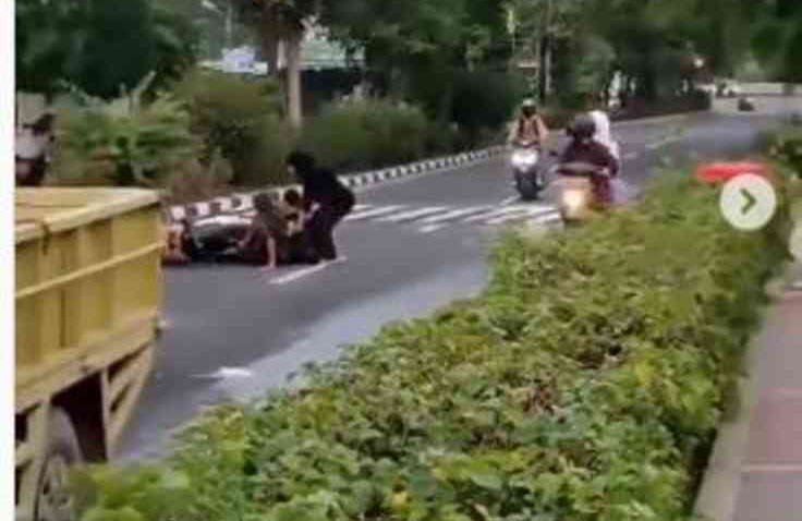 Viral! Pemotor Berjatuhan di Jalan Danau Sunter, Ternyata Gara-gara ini