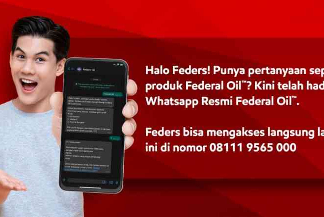 Hai Feders, yang Ingin Bertanya Seputar Produk Federal Oil Bisa Melalui WhatsApp, ini Nomornya