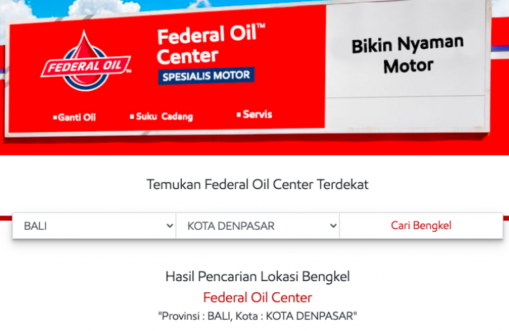 Ini Cara Mudah Mencari Federal Oil™ Center Terdekat Disekitarmu