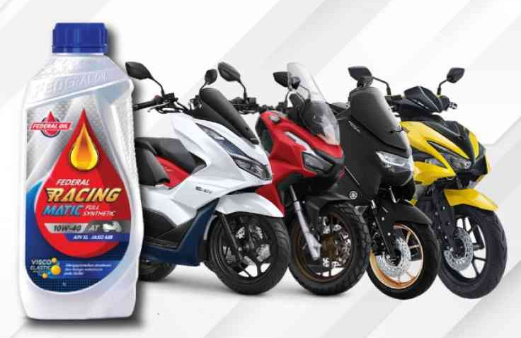 Tetap Jaga Mesin Motor Matic Premium Dengan Oli Federal Racing Matic